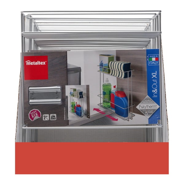 Izvlečno stojalo za začimbe z 2 nivojema Metaltex In Out-image-3