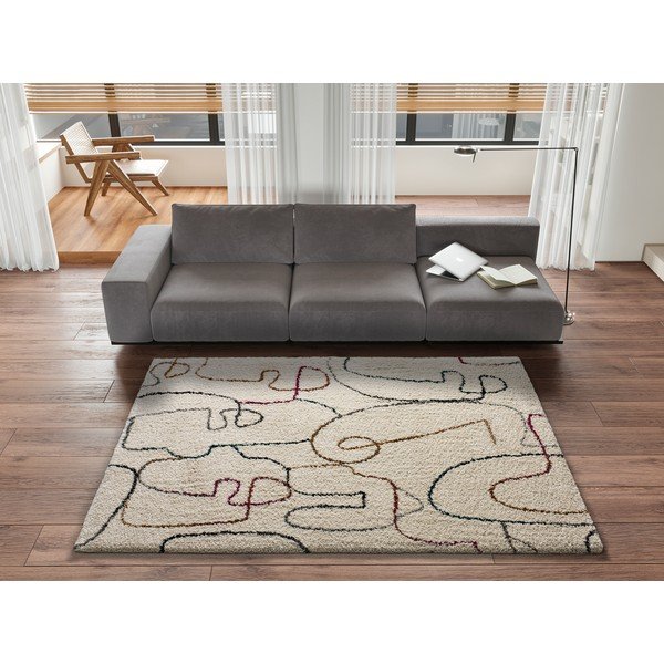 Krem bela preproga Universal Ikone, 80 x 150 cm-image-1