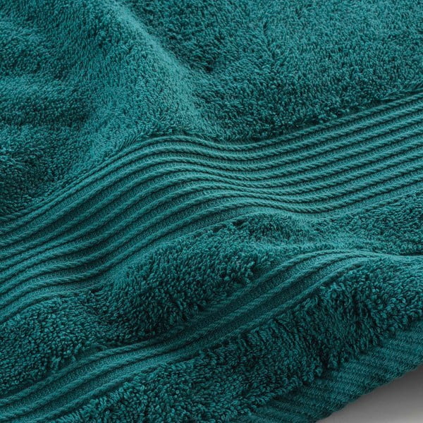 Temno zelena bombažna brisača iz frotirja 70x130 cm Tendresse – douceur d'intérieur-image-2