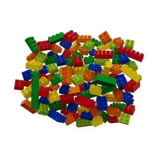 Komplet mavričnih kock za sestavljanje Hubelino Rainbow, 120 kosov