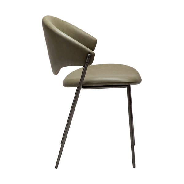 Kaki zelen jedilni stol iz umetnega usnja Zone – DAN-FORM Denmark-image-2