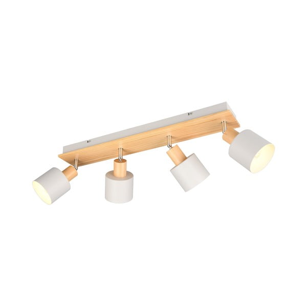 Točkovno svetilo v beli in naravni barvi ø 9 cm Shanti – Trio-image-2