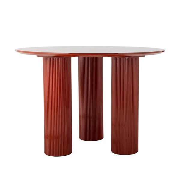 Okrogla jedilna miza v sijajnem dekorju ø 110 cm Della – Bloomingville-image-3