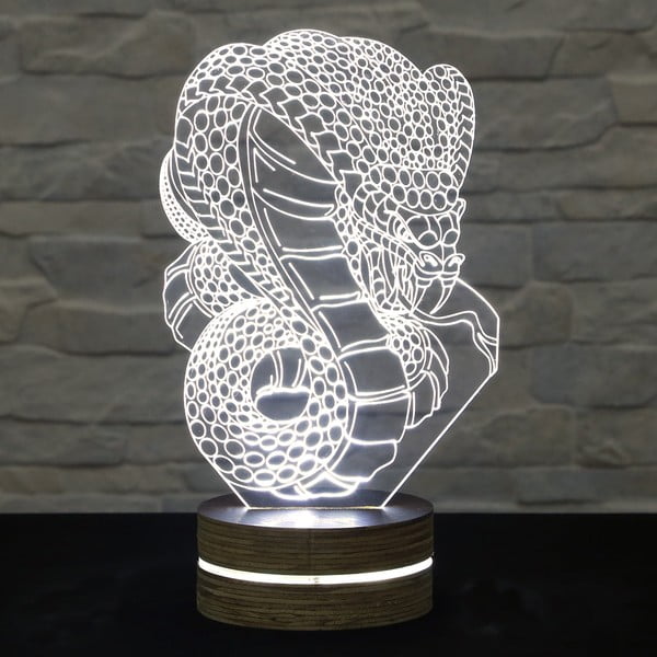 3D namizna svetilka Snake