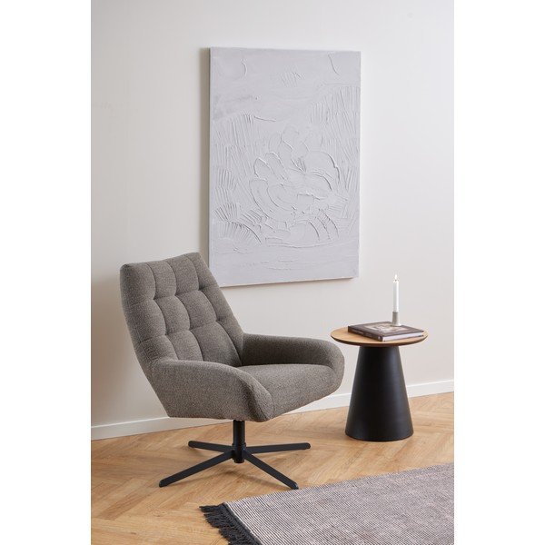 Sivo-rjav fotelj iz tkanine bouclé Paris – Actona-image-1