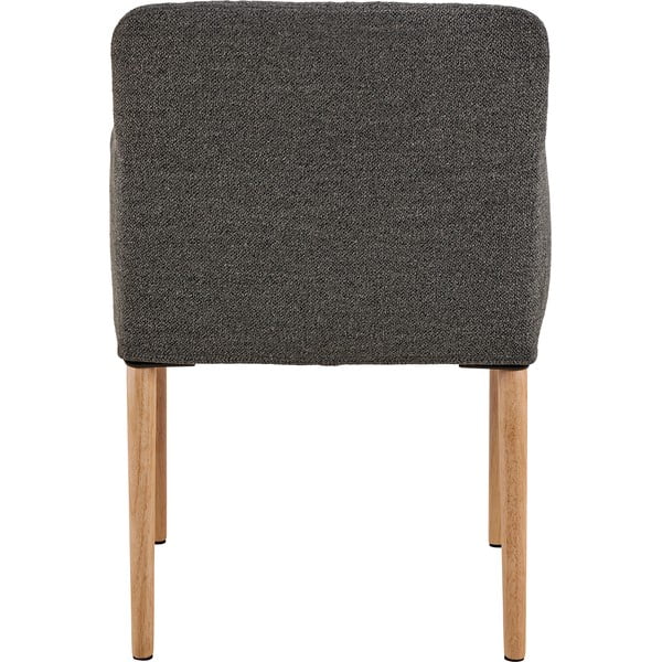 Siv oblazinjen jedilni stol z nasloni za roke Zoe – Actona-image-4