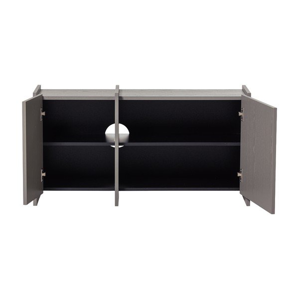 Siva TV omarica v jesenovem dekorju 102x53x44 cm Brock – WOOOD-image-3