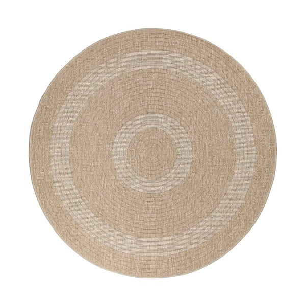 Bež okrogla zunanja preproga ø 80 cm Comilla – Ayyildiz Carpets