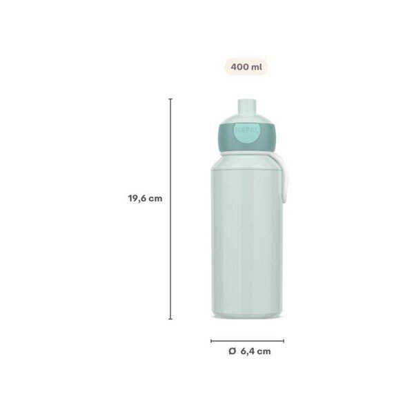 Bež plastična otroška steklenička za vodo 400 ml Sunshine & Rainbow – Mepal-image-4