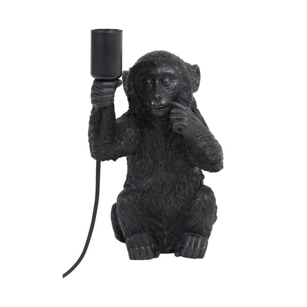 Črna namizna svetilka (višina 34 cm) Monkey - Light & Living