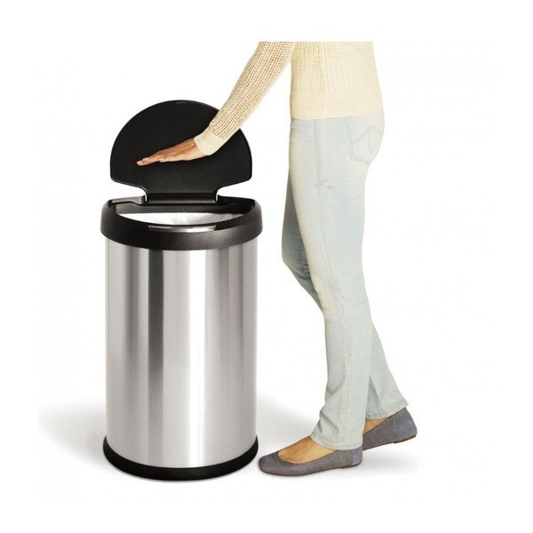 Simplehuman srebrni koš za smeti brez dotika, 45 l-image-3