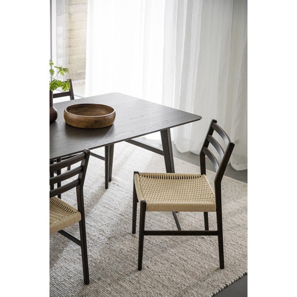 Jedilni stoli v naravni in temno rjavi barvi v kompletu 2 ks Harlan – Rowico-image-1