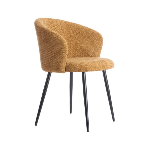 Oker rumeni kovinski jedilni stoli v kompletu 2 ks Radaja – Light & Living