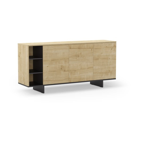 Nizka komoda v hrastovem dekorju 170x80 cm Cequoia – Marckeric-image-2