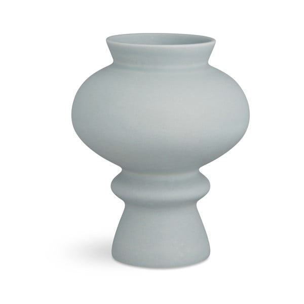 Modro-siva keramična vaza Kähler Design Kontur, višina 23 cm