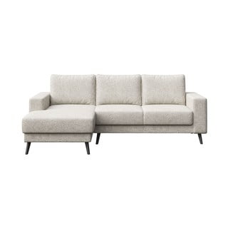 Kremno bela kotna sedežna garnitura (levi kot) Fynn – Ghado