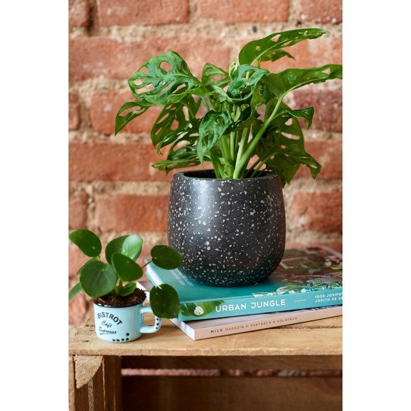 Črno-siv betonski lonec Kave Home Braydon-image-1