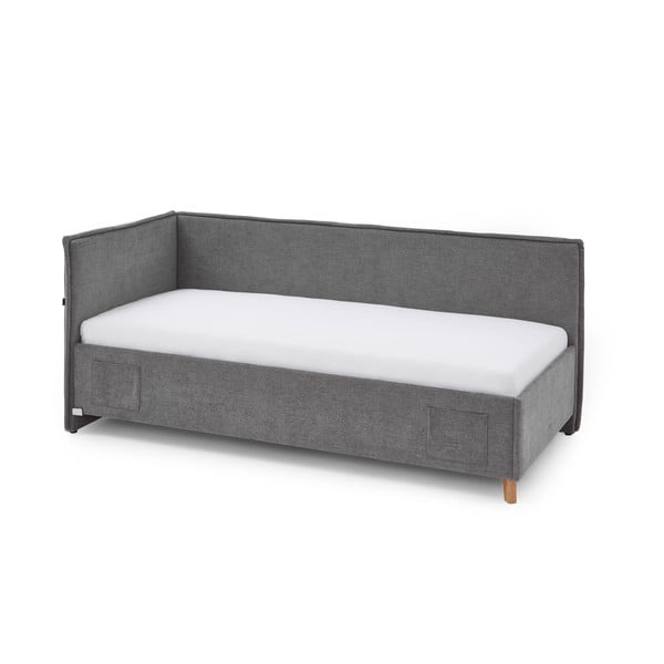 Siva otroška postelja s prostorom za shranjevanje 120x200 cm Fun – Meise Möbel