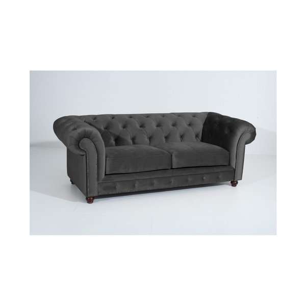 Antracitno siva zofa Max Winzer Orleans Velvet, 216 cm-image-3
