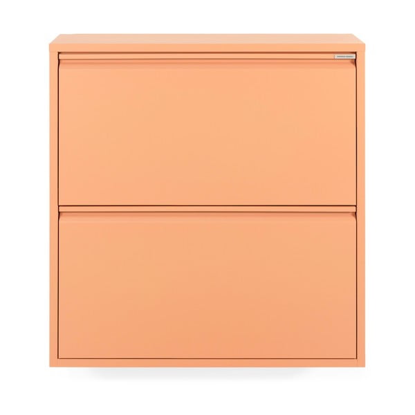 Rožnato-oranžna kovinska preklopna omarica za čevlje 75x77,5x22,5 cm Billy – Spinder Design-image-3