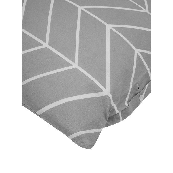 Komplet 2 sivih flanelnih prevlek za okrasno blazino Westwing Collection Yule, 40 x 80 cm-image-1