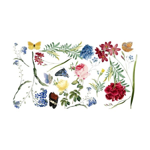 Komplet stenskih nalepk Ambiance Flowers in the Garden-image-2