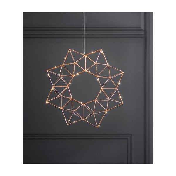 Bakrena LED svetlobna dekoracija Star Trading Edge, ø 30 cm