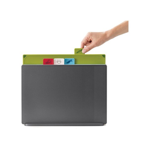 Temno sivo stojalo s 4 deskami Joseph Joseph Index, 34,6 x 27,3 cm-image-1