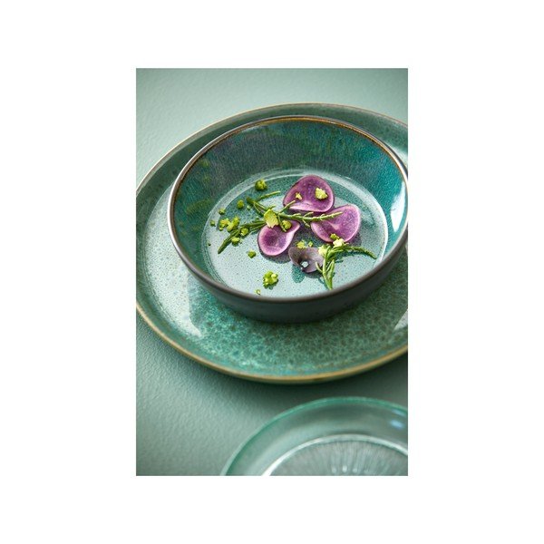 Zelena/črna skledica iz kamenine Gastro Green/Black – Bitz-image-3