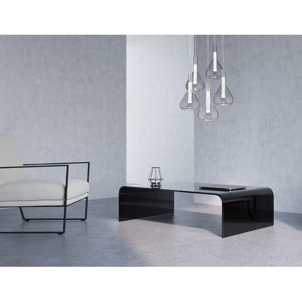 Bela LED viseča svetilka s steklenim senčilom ø 55 cm Cipera – CINQUE-image-1