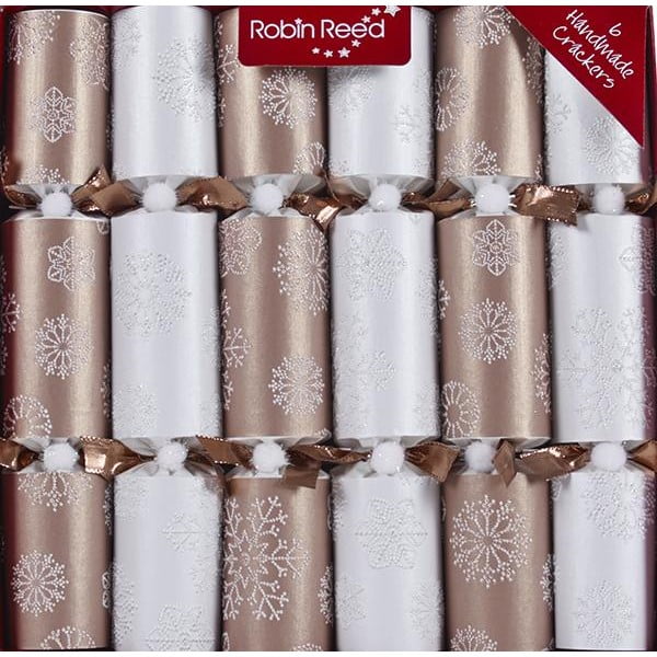 Komplet 6 božičnih krekerjev Robin Reed Snowflakes