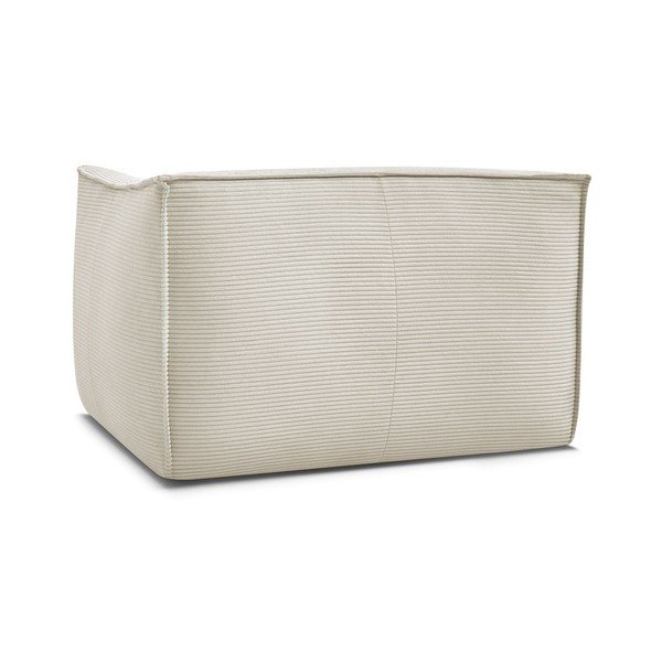 Bež fotelj iz rebrastega žameta Giorgia – Bobochic Paris-image-3