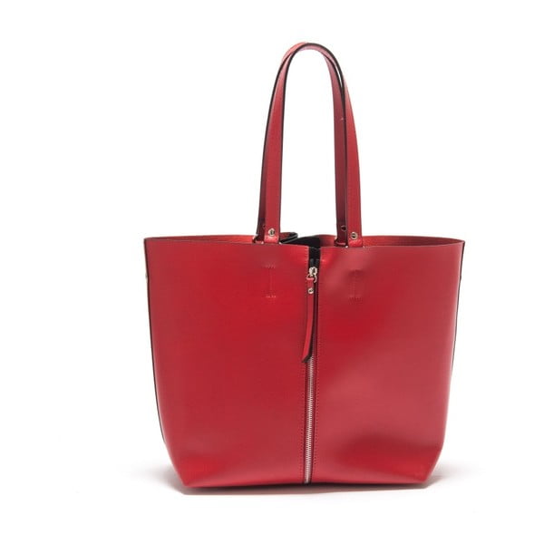 Rdeča usnjena torbica Isabella Rhea Allium