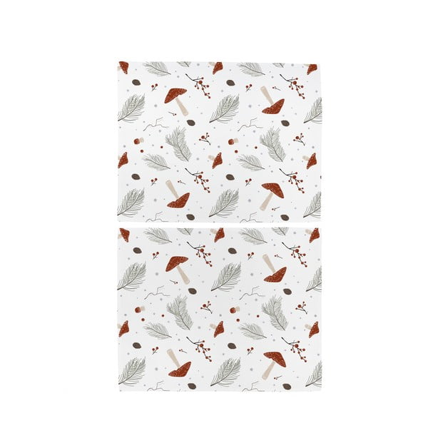 Tekstilni pogrinjki v kompletu 2 ks 35x47 cm Toadstools – Butter Kings