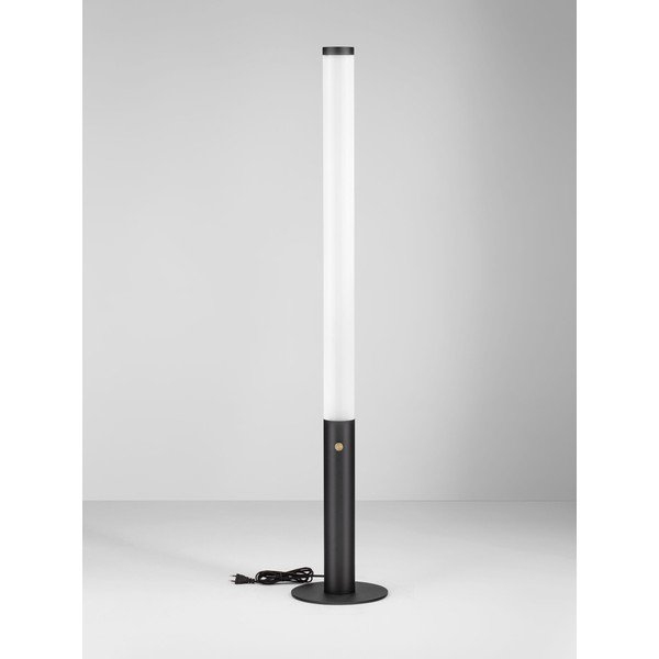 Mat črna jeklena LED zatemnitvena stoječa svetilka s senčilom iz akrilnega stekla (višina 141 cm) Glaze – Nova Luce-image-4