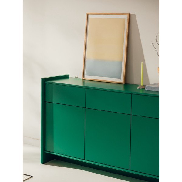 Zelena komoda 160x91x46 cm Rali – noo.ma-image-2