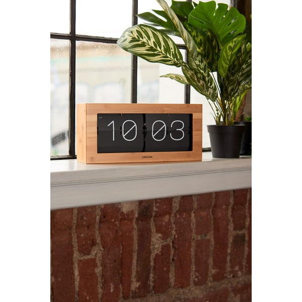 Lesena ura Karlsson Flip, 37 x 17,5 cm-image-3