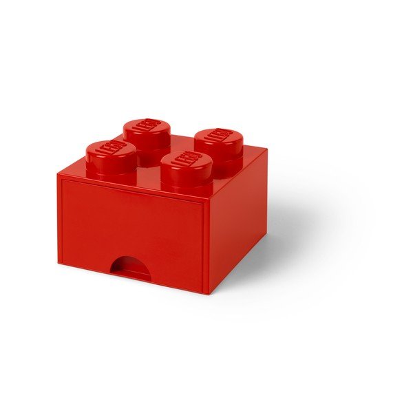 Rdeča škatla za shranjevanje s predalom LEGO®-image-1