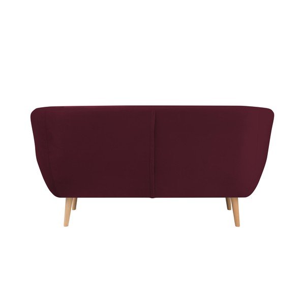 Bordo rdeč dvosed Mazzini Sofas Benito-image-1