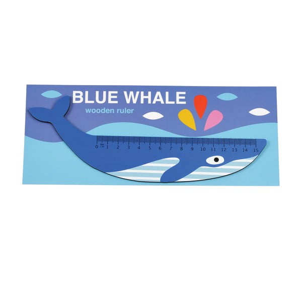 Leseno ravnilo v obliki kita Rex London Blue Whale