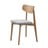 Svetlo siv/naraven jedilni stol Elim – Unique Furniture