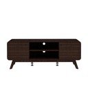 Rjava TV omarica v orehovem dekorju 140x53 cm Caitlin – Støraa