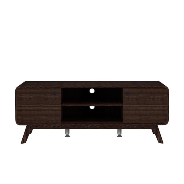 Rjava TV omarica v orehovem dekorju 140x53 cm Caitlin – Støraa