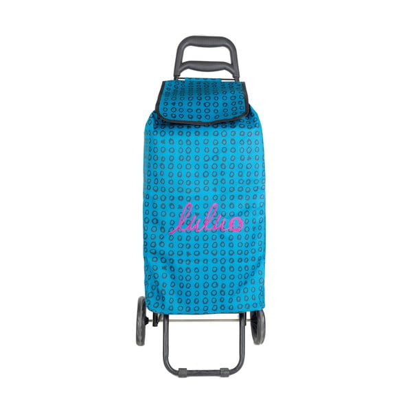 Modra nakupovalna torba na kolesih Lulucastagnette Ridey, 37 l