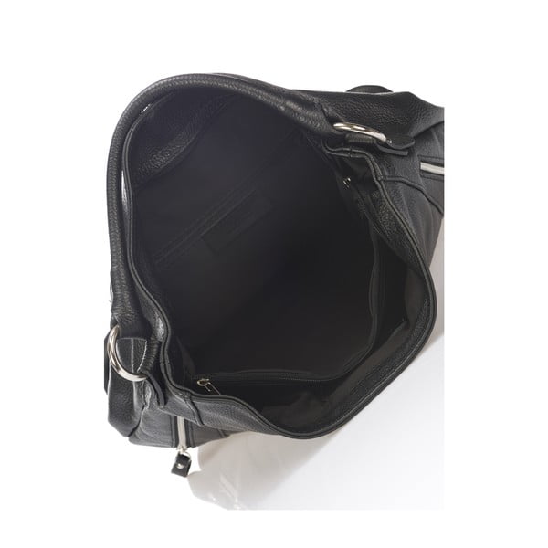 Črna usnjena torbica Markese Savino-image-3