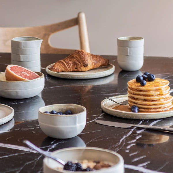 Beli krožniki iz kamna v kompletu 2 ks ø 20 cm Sand Grain – Mette Ditmer Denmark-image-1