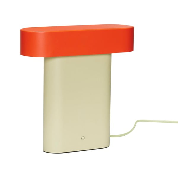 Oranžna/bež namizna svetilka (višina 25 cm) Sleek – Hübsch