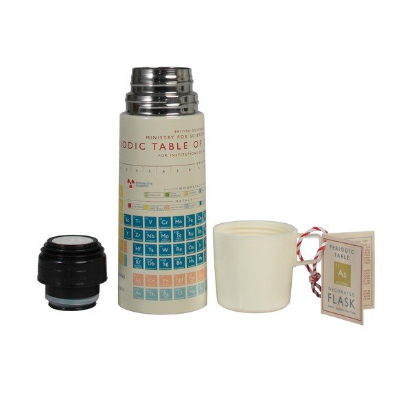 Kremno bela otroška termovka 350 ml Periodic Table – Rex London-image-4
