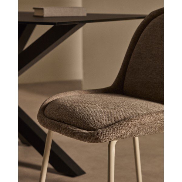 Sivo-bež jedilni stol Aimin – Kave Home-image-2