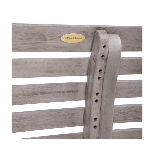 Siva vrtna klop iz masivnega lesa Mandalay – Garden Pleasure-image-4